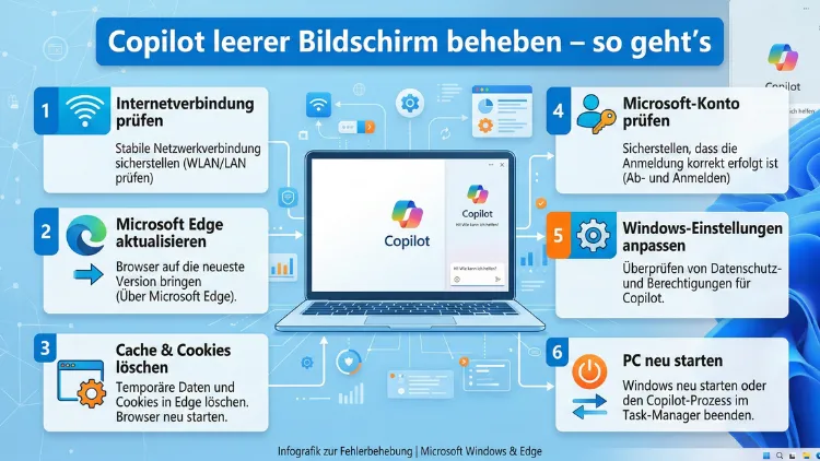 Copilot leerer Bildschirm beheben – so geht’s