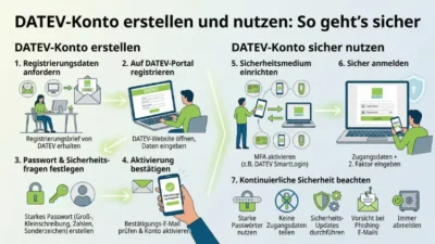 DATEV-Konto erstellen und nutzen: So geht’s sicher