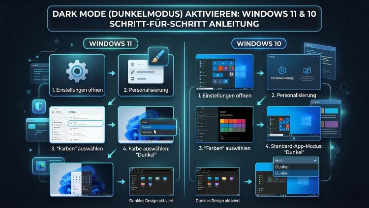 Dark Mode (Dunkelmodus) aktivieren: So geht’s in Windows 11 und 10