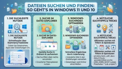 Dateien suchen und finden: So geht’s in Windows 11 und 10