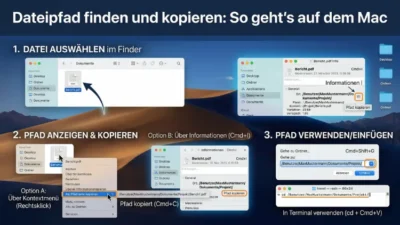 Dateipfad finden und kopieren: So geht’s auf dem Mac