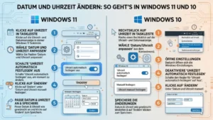 Datum und Uhrzeit ändern: So geht’s in Windows 11 und 10