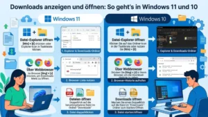 Downloads anzeigen und öffnen: So geht’s in Windows 11 und 10