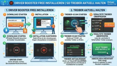 Driver Booster Free installieren | So Treiber aktuell halten