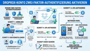 Dropbox-Konto Zwei-Faktor-Authentifizierung aktivieren