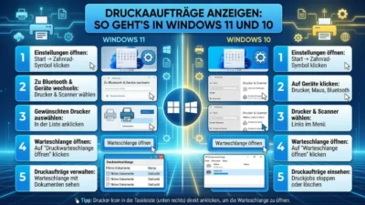 Druckaufträge anzeigen: So geht’s in Windows 11 und 10