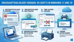 Druckauftrag bleibt hängen: So geht’s in Windows 11 und 10