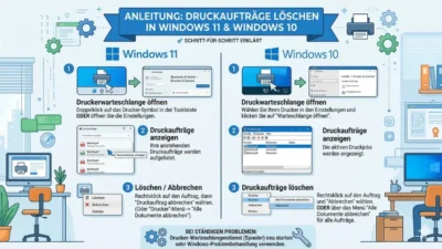 Druckauftrag löschen: So geht’s in Windows 11 und Windows 10