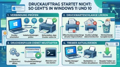Druckauftrag startet nicht: So geht’s in Windows 11 und 10