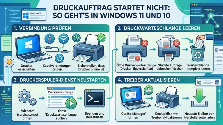 Druckauftrag startet nicht: So geht’s in Windows 11 und 10