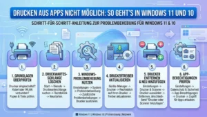 Drucken aus Apps nicht möglich: So geht’s in Windows 11 und 10