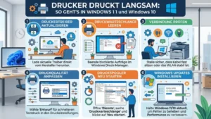 Drucker druckt langsam: So geht’s in Windows 11 und Windows 10