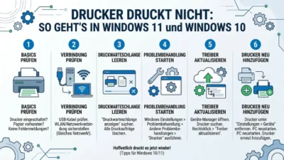 Drucker druckt nicht: So geht’s in Windows 11 und Windows 10