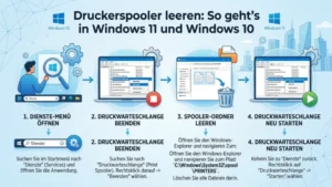Druckerspooler leeren und löschen: So geht’s in Windows 11 und 10