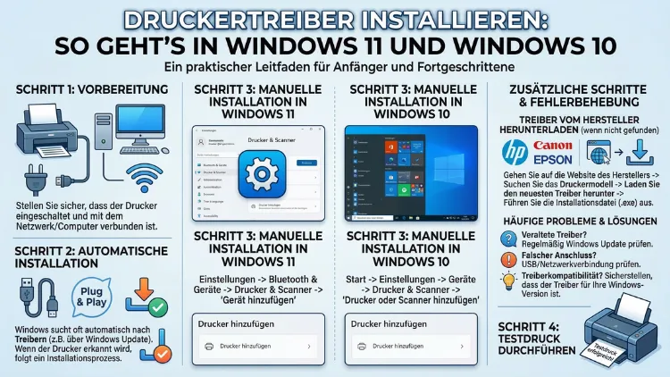 Druckertreiber installieren: So geht’s in Windows 11 und Windows 10
