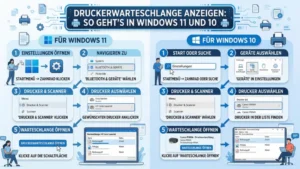 Druckerwarteschlange anzeigen: So geht’s in Windows 11 und 10