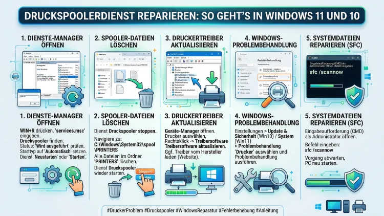 Druckspoolerdienst reparieren: So geht’s in Windows 11 und 10