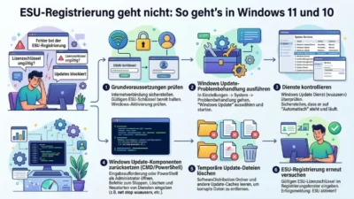 ESU-Registrierung geht nicht: So geht’s in Windows 11 und 10