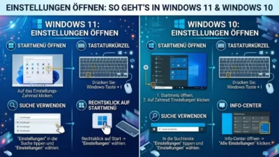 Einstellungen öffnen: So geht’s in Windows 11 und Windows 10