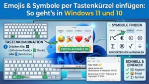 Emojis und Symbole per Tastenkürzel einfügen: So geht’s in Windows 11 und 10