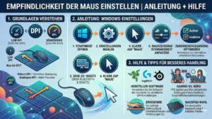 Empfindlichkeit der Maus einstellen | Anleitung + Hilfe