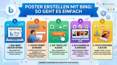 Erstellen Sie ein Poster mit Bing: So geht es einfach