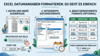 Excel Datumsangaben formatieren: So geht es einfach
