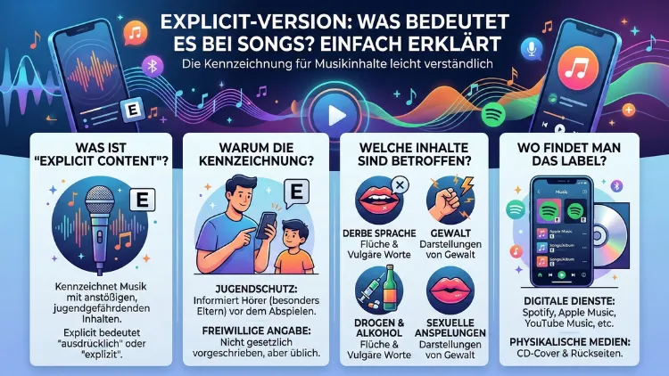 Was ist eine Explicit-Version von Songs? Einfach erklärt