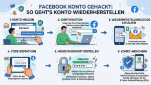 Facebook-Konto gehackt: So geht’s, Account wiederherstellen