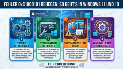 Fehler 0xc1900101 beheben: So geht’s in Windows 11 und 10