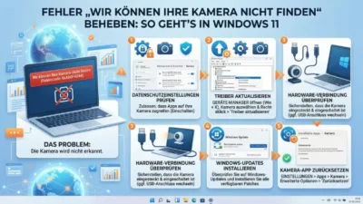 Fehler „Wir können Ihre Kamera nicht finden“ beheben: So geht’s in Windows 11