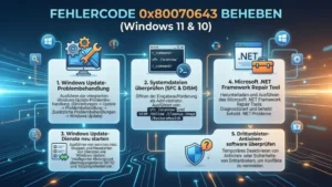 Fehlercode 0x80070643 beheben: So geht’s in Windows 11 und 10