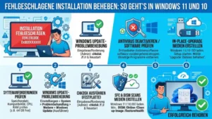 Fehlgeschlagene Installation beheben: So geht’s in Windows 11 und 10