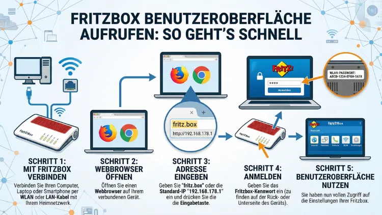 Fritzbox Benutzeroberfläche aufrufen: So geht’s schnell