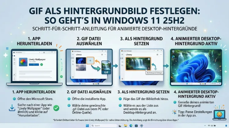 GIF als Hintergrundbild festlegen: So geht’s in Windows 11 25H2