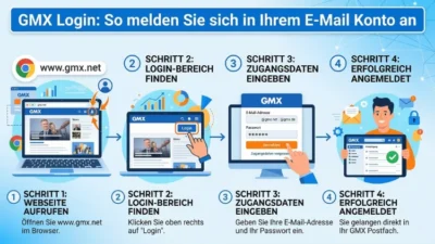 GMX Login: So melden Sie sich in Ihrem E-Mail Konto an