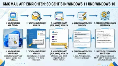 GMX Mail App einrichten: So geht’s in Windows 11 und Windows 10