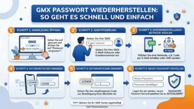 GMX Passwort wiederherstellen: So geht es schnell und einfach