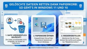 Windows 11 und 10: Gelöschte Dateien retten dank Papierkorb - So geht’s