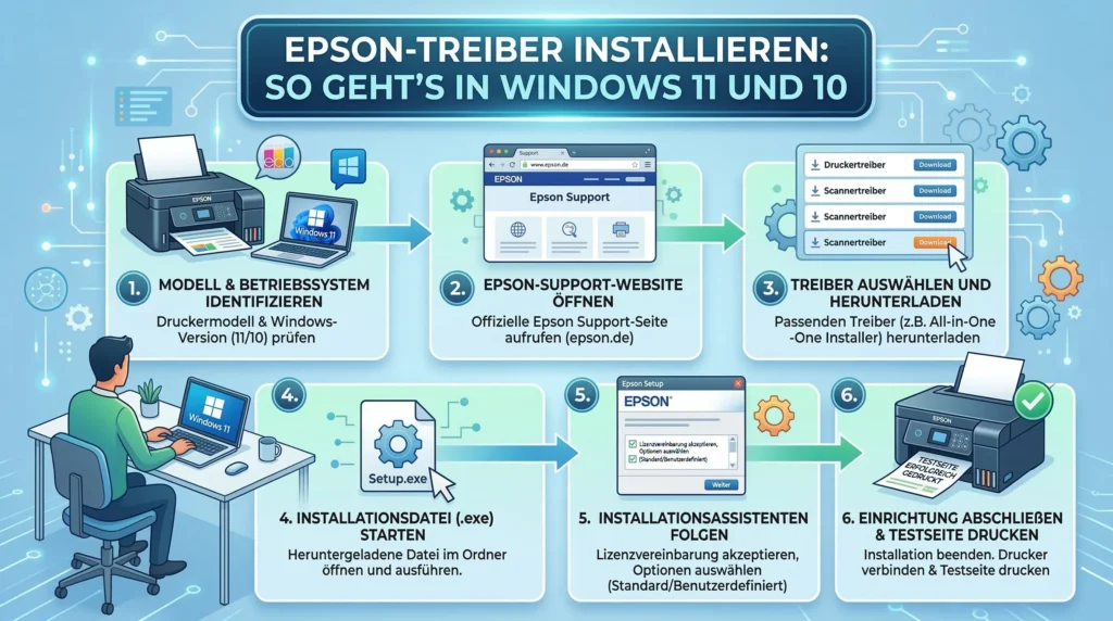 Epson-Treiber installieren: So geht’s in Windows 11 und 10