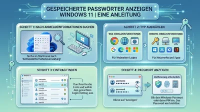 Gespeicherte Passwörter anzeigen Windows 11 | Eine Anleitung