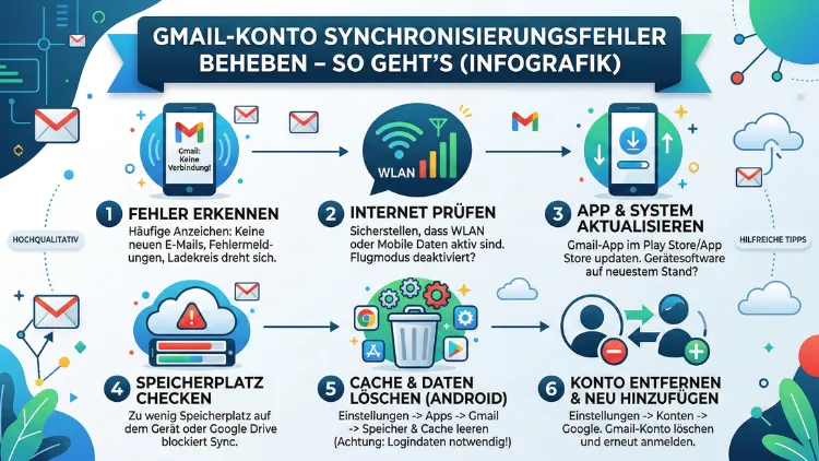 Gmail-Konto Synchronisierungsfehler beheben – so geht’s