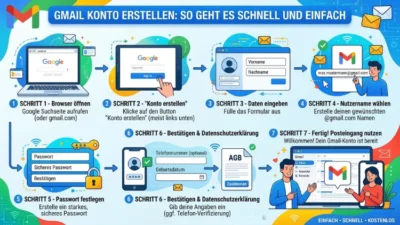 Gmail Konto erstellen: So geht es schnell und einfach