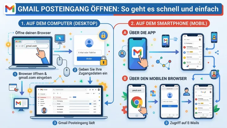 Gmail Posteingang öffnen: So geht es schnell und einfach