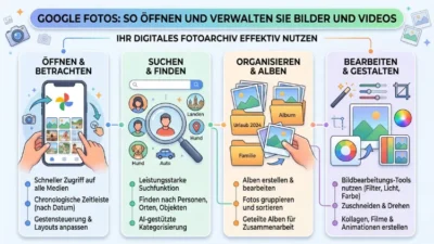 Google Fotos: So öffnen und verwalten Sie Bilder und Videos