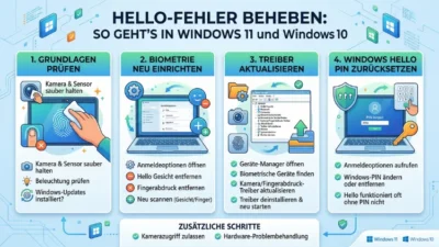 Hello-Fehler beheben: So geht’s in Windows 11 und Windows 10