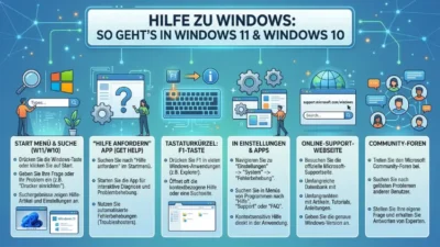 Hilfe zu Windows: So geht’s in Windows 11 und Windows 10