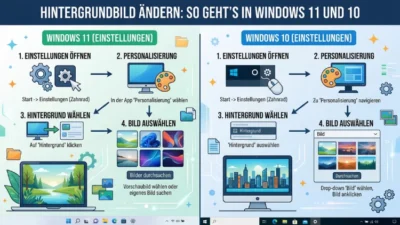 Hintergrundbild ändern: So geht’s in Windows 11 und 10