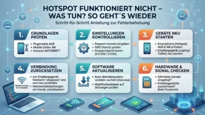 Hotspot funktioniert nicht – was tun? So geht’s wieder