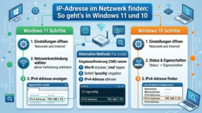 IP-Adresse im Netzwerk finden: So geht’s in Windows 11 und 10